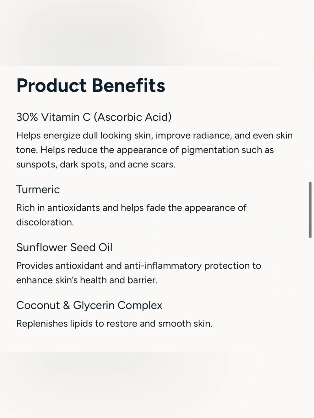 Lancer Instant Brightening Booster 30% Vitamin C + Tumeric 50 ml